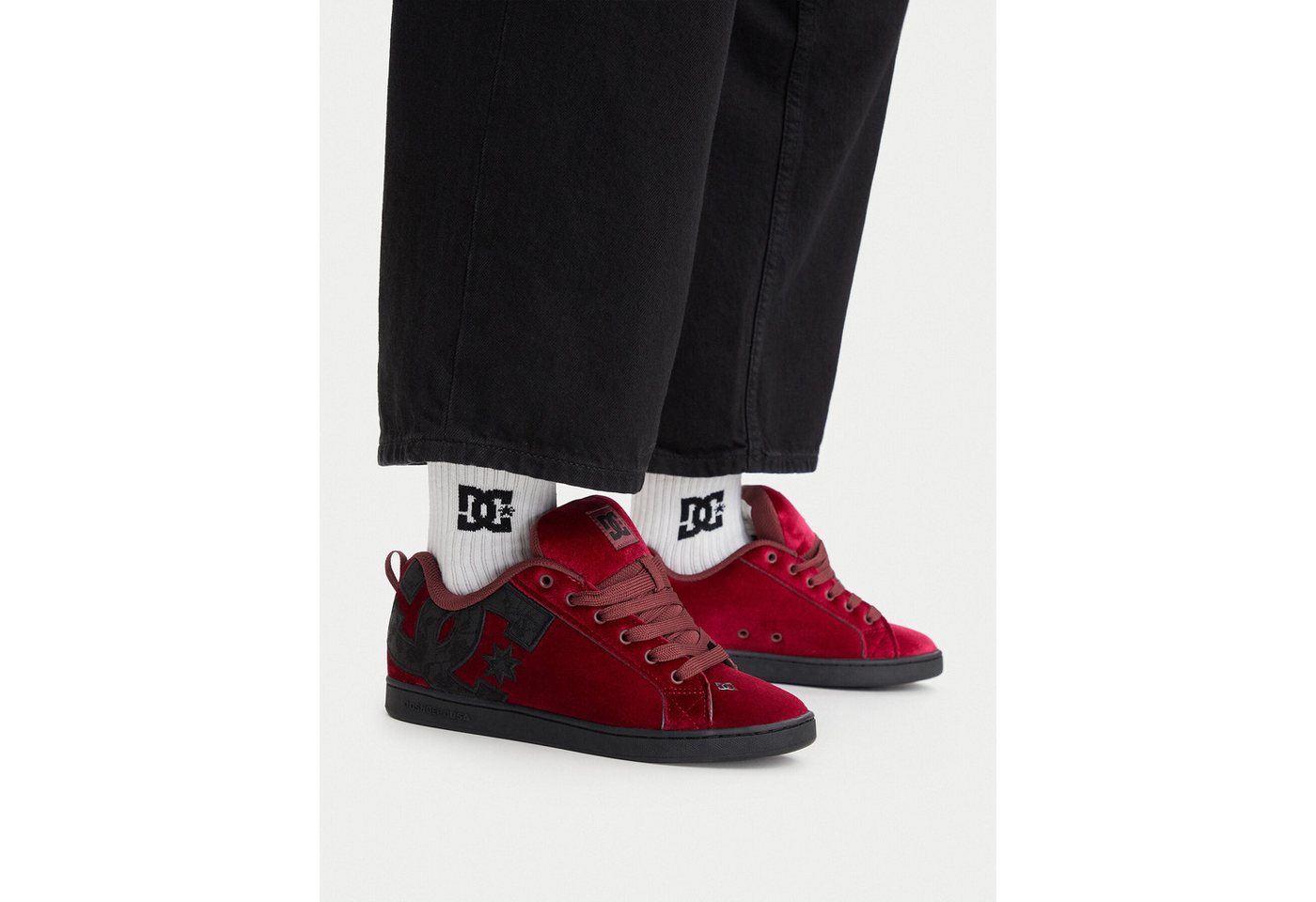 DC Shoes Dc Shoes Damen Turnschuhe 5907964184638 Burgunderrot, Schwarz Walkingschuh Bild 3