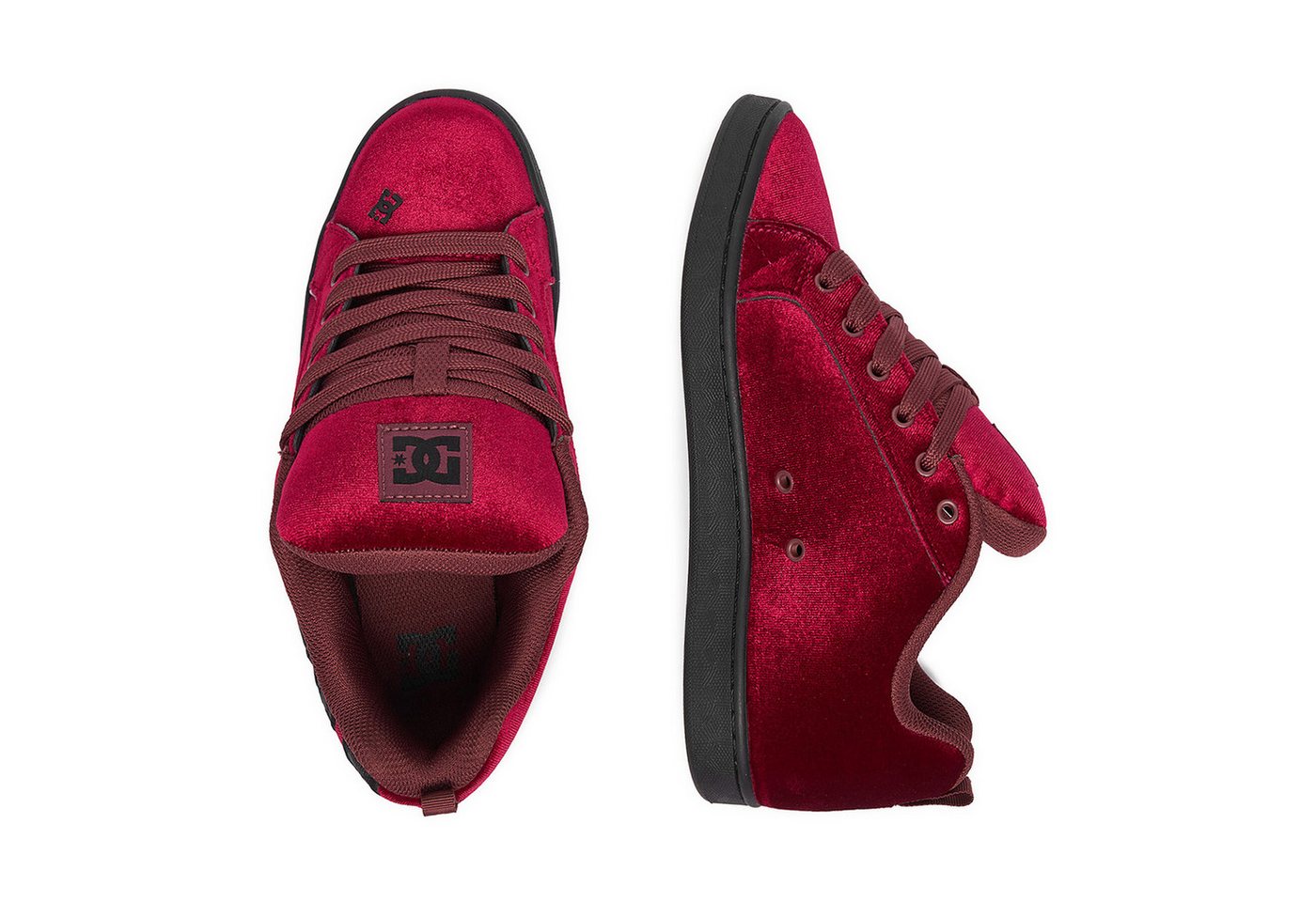 DC Shoes Dc Shoes Damen Turnschuhe 5907964184638 Burgunderrot, Schwarz Walkingschuh Bild 4