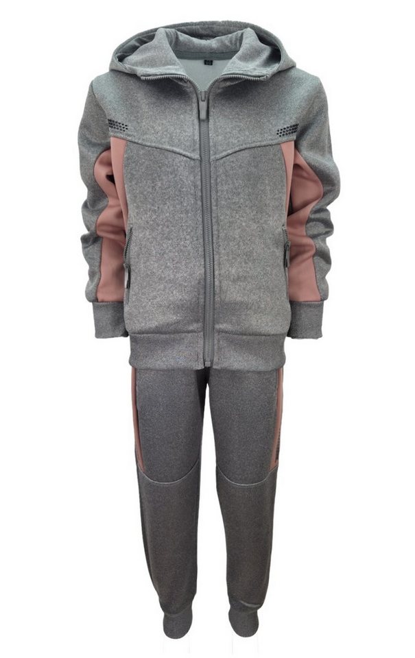Girls Fashion Sweatanzug Mädchen Trainingsanzug 2-teilig MF293e (Set, Kapuzenjacke und Jogginghose) Bild 2