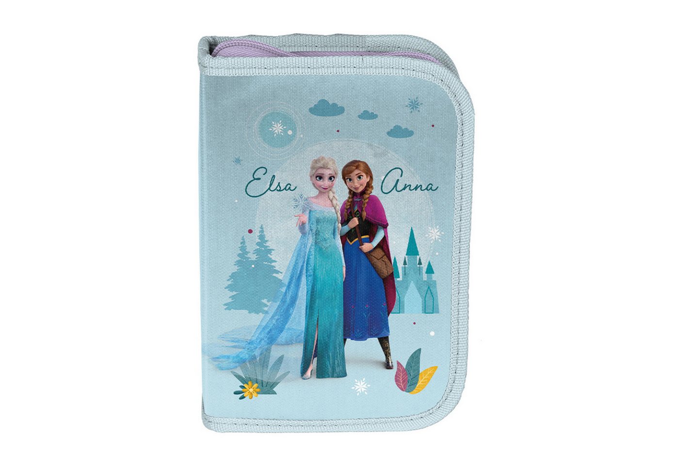 PASO Schulrucksack Frozen - Die Eiskönigin Schulset: Rucksack, Federmäppchen, Tasche (3-tlg), Federmäppchen mit Zubehör, Schuhbeutel Bild 2