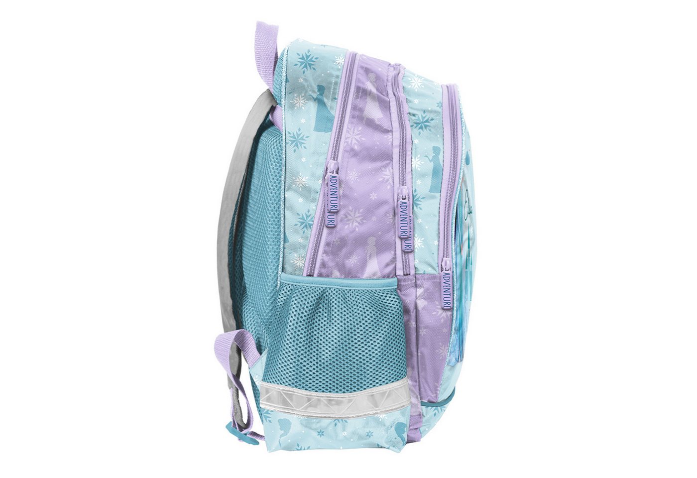 PASO Schulrucksack Frozen - Die Eiskönigin Schulset: Rucksack, Federmäppchen, Tasche (3-tlg), Federmäppchen mit Zubehör, Schuhbeutel Bild 3