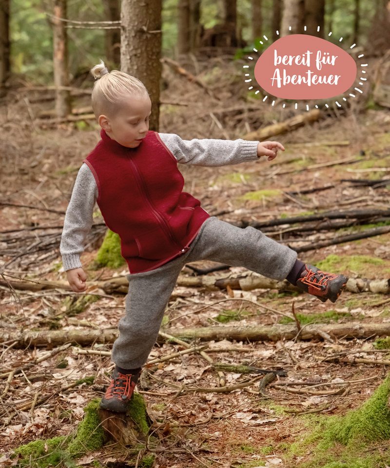 Ehrenkind Funktionsweste Walkweste für Kinder aus Bio-Schurwolle, Kinderweste (Weste für Jungen & Mädchen) Weste für Kinder aus 100% Schurwolle Bild 2