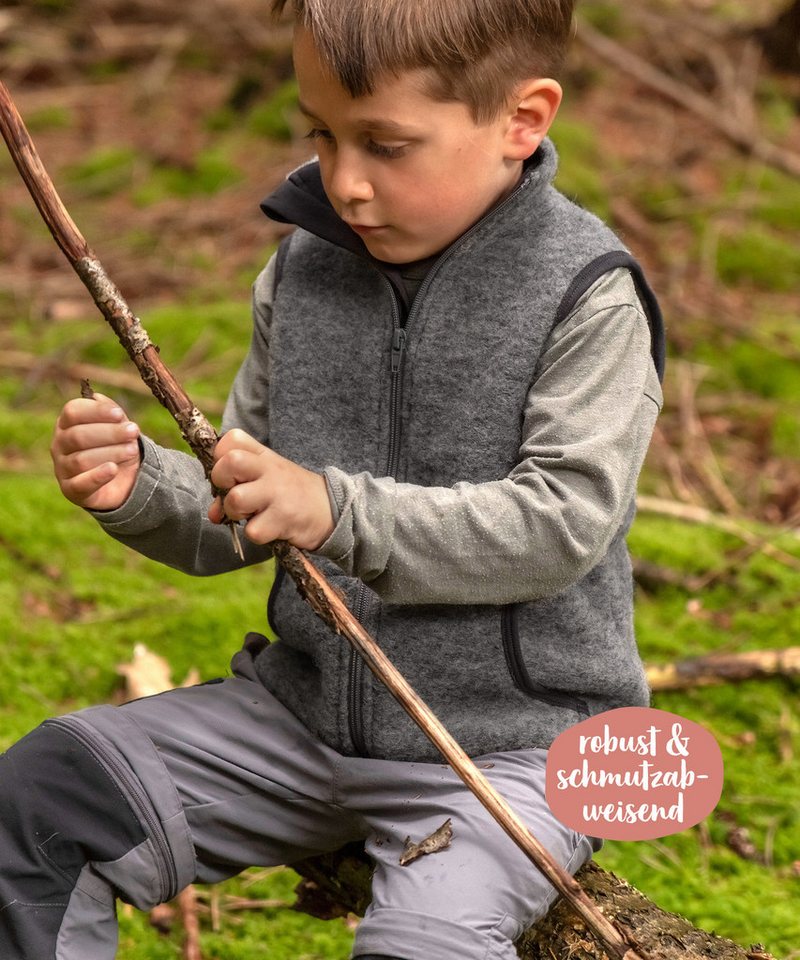 Ehrenkind Funktionsweste Walkweste für Kinder aus Bio-Schurwolle, Kinderweste (Weste für Jungen & Mädchen) Weste für Kinder aus 100% Schurwolle Bild 5