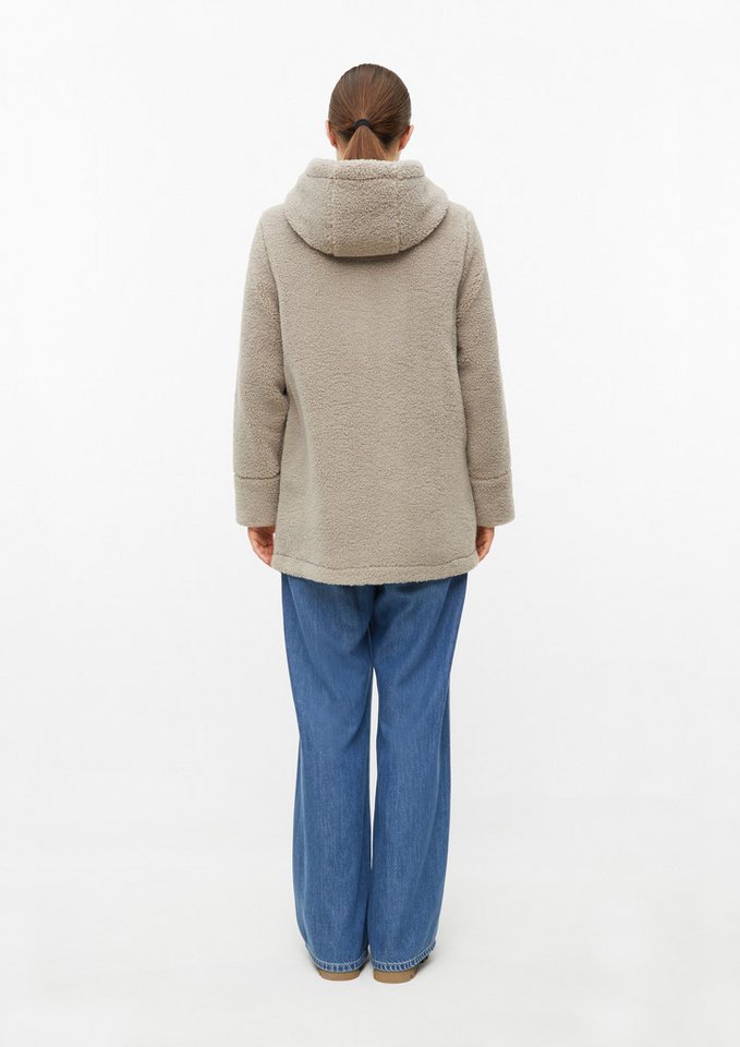 s.Oliver Funktionsmantel Outdoor-Mantel Flauschige Teddyjacke