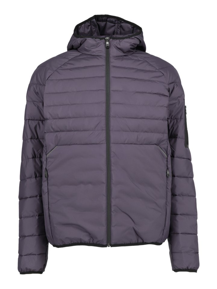 BOSS GREEN Outdoorjacke BOSS Men Green lila,Outdoor,Polyester,Unifarben,Stehkragen,Lang,Regular Fit Bild 3