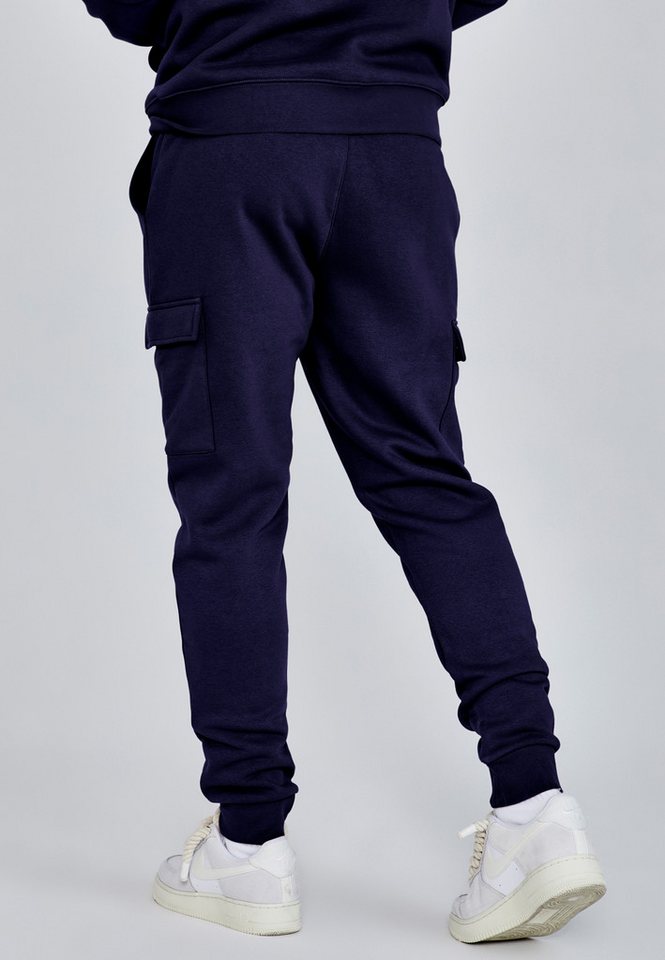Siksilk Jogger Pants SikSilk Herren Navyblau Essentials Cargo Joggers Bild 3