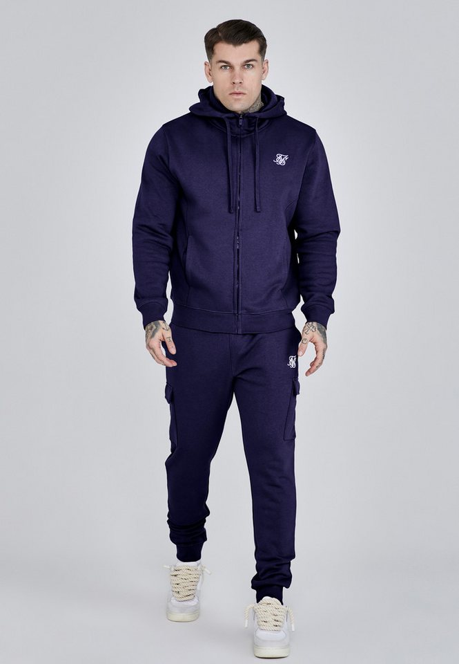 Siksilk Jogger Pants SikSilk Herren Navyblau Essentials Cargo Joggers Bild 5