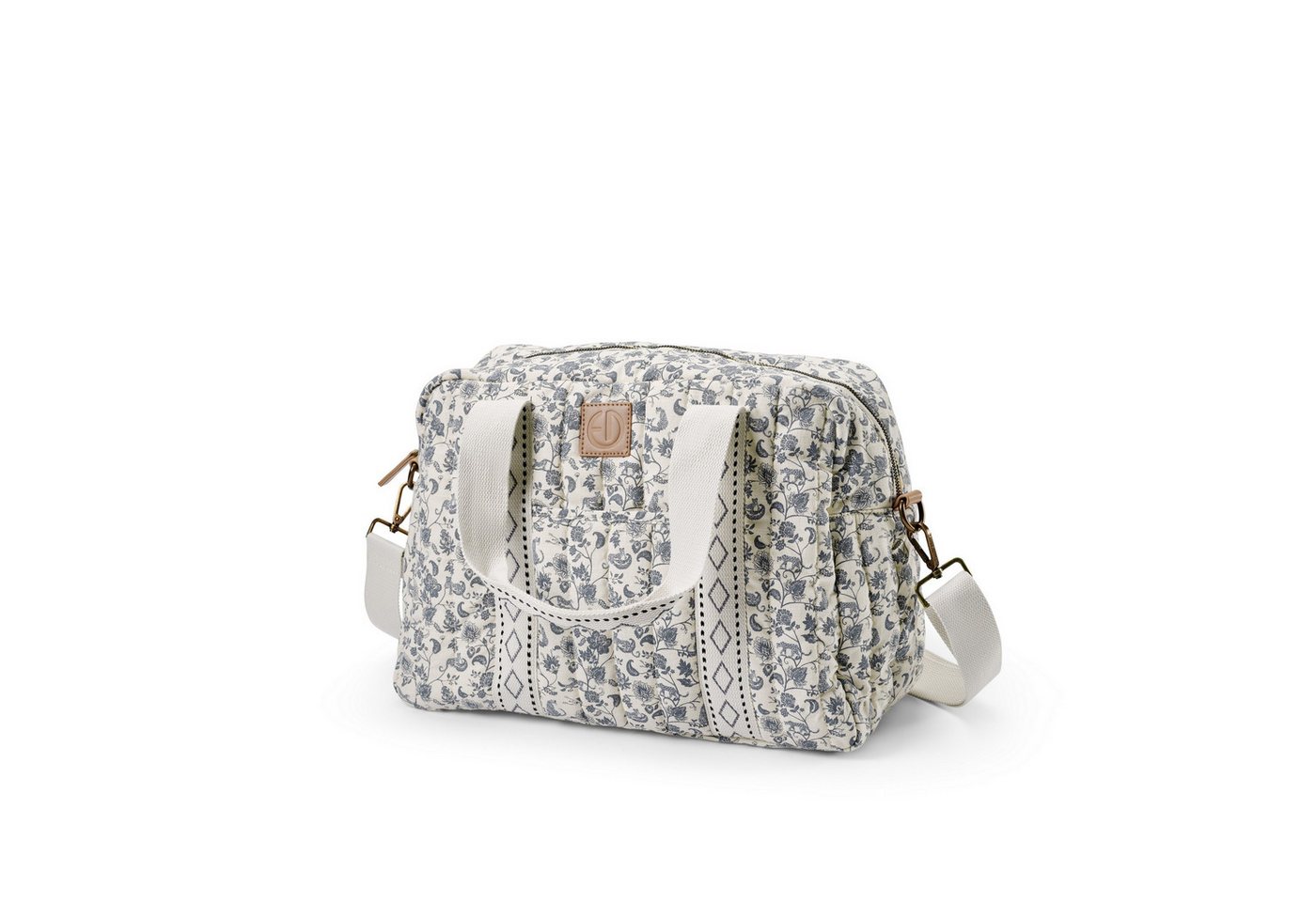 Elodie Wickeltasche Elodie - Wickeltasche - Garden Leo Toile 28x36 cm (Inkl. Trageriemen und Wickeltasche), Praktische Aufteilung