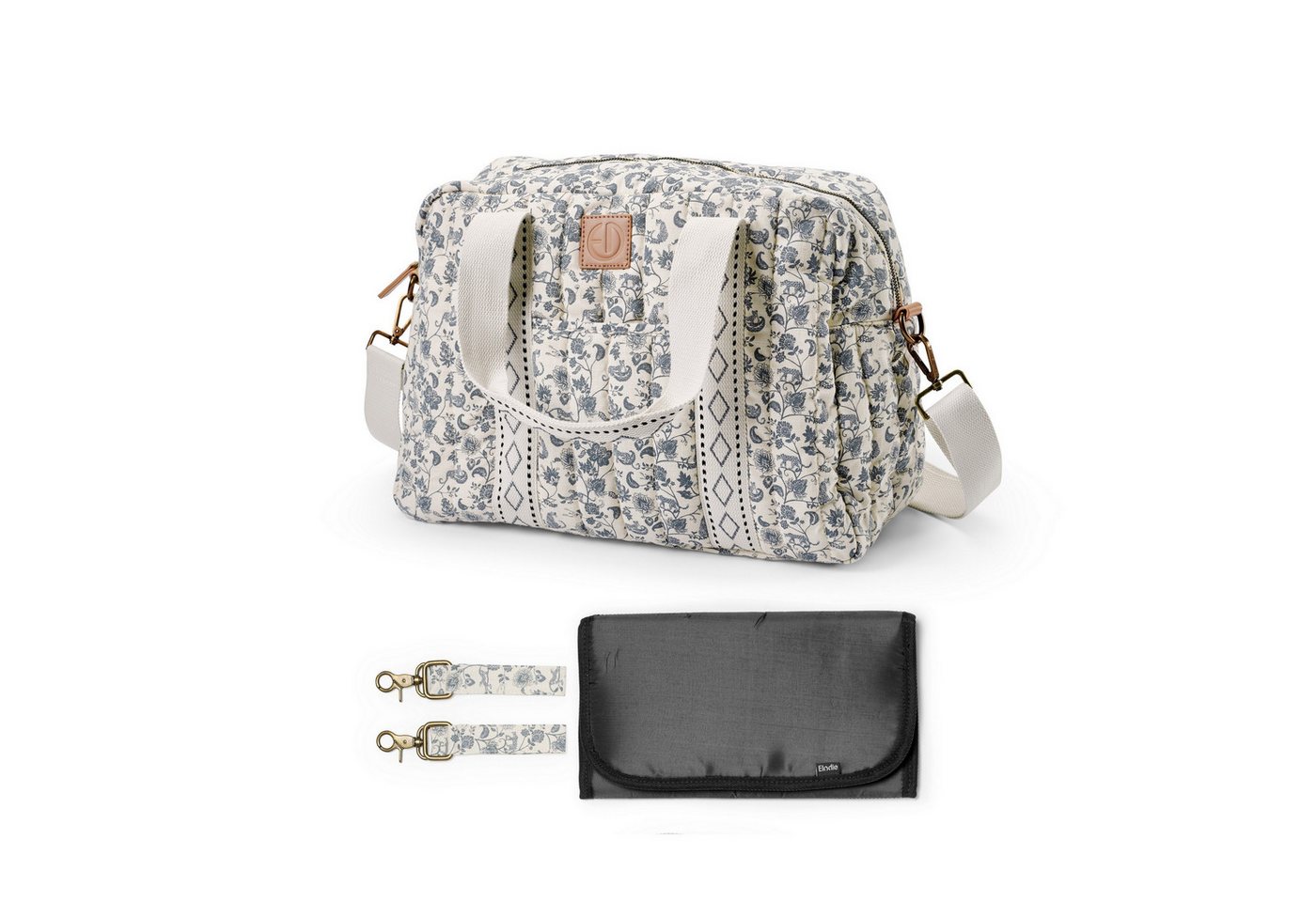 Elodie Wickeltasche Elodie - Wickeltasche - Garden Leo Toile 28x36 cm (Inkl. Trageriemen und Wickeltasche), Praktische Aufteilung Bild 2