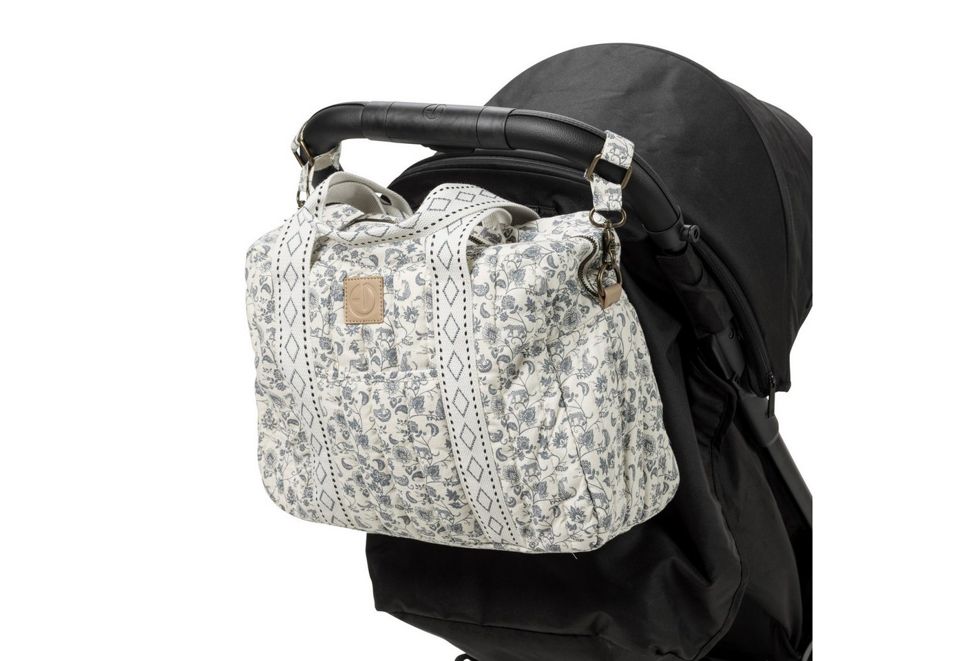 Elodie Wickeltasche Elodie - Wickeltasche - Garden Leo Toile 28x36 cm (Inkl. Trageriemen und Wickeltasche), Praktische Aufteilung Bild 5