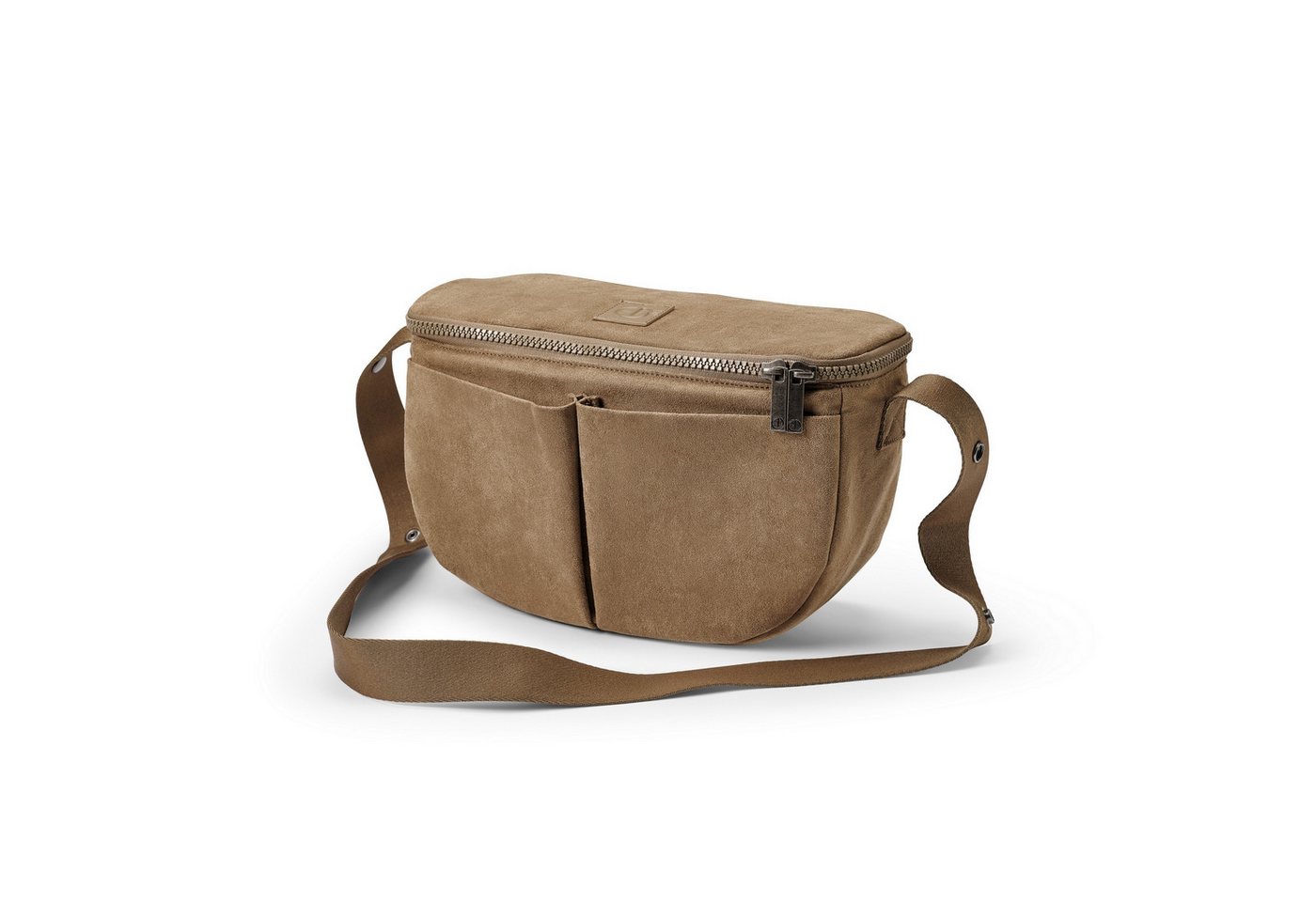 Elodie Wickeltasche Elodie - Organizer - Half Moon - Caramel Brown, Praktische Aufteilung