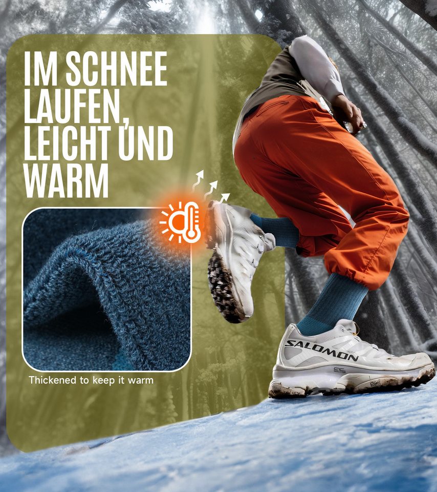 TANSTC Wandersocken Sportsocken Damen & Herren Merino Wool Socken Basicsocken 3er Pack (Packung, 3 Paar Socken) Feuchtigkeitsregulierend, atmungsaktiv, temperaturregulierend