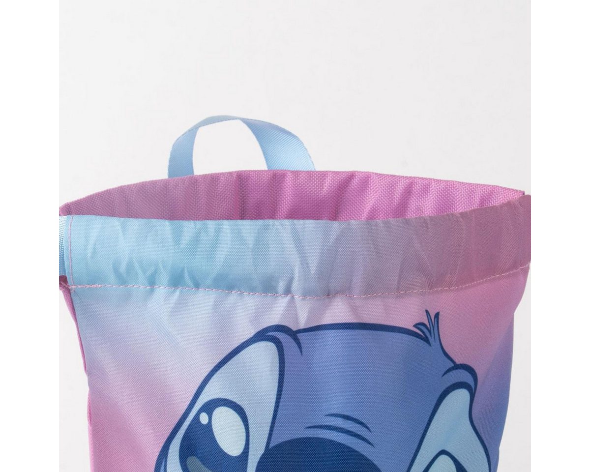 Lilo & Stitch Turnbeutel Kinder 24 × 32 cm leichte Tasche mit Fan Motiv für unterwegs (1-tlg)