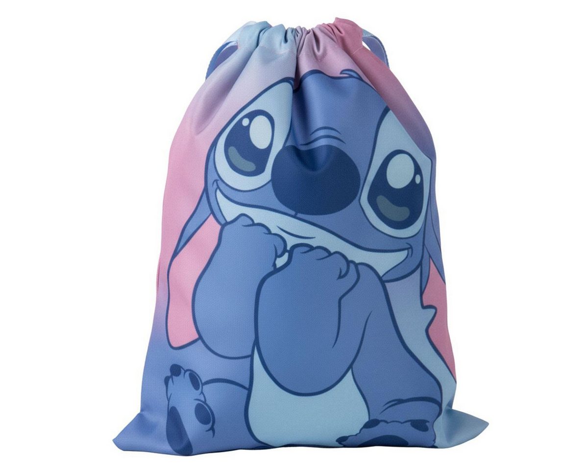 Lilo & Stitch Turnbeutel Kinder 24 × 32 cm leichte Tasche mit Fan Motiv für unterwegs (1-tlg) Bild 4