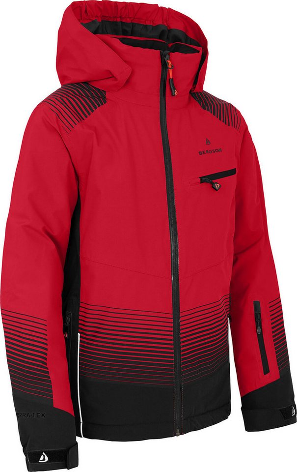 Bergson Skijacke VEIKO Kinder Skijacke, warm, funktional und stylisch, Normalgrößen, China r