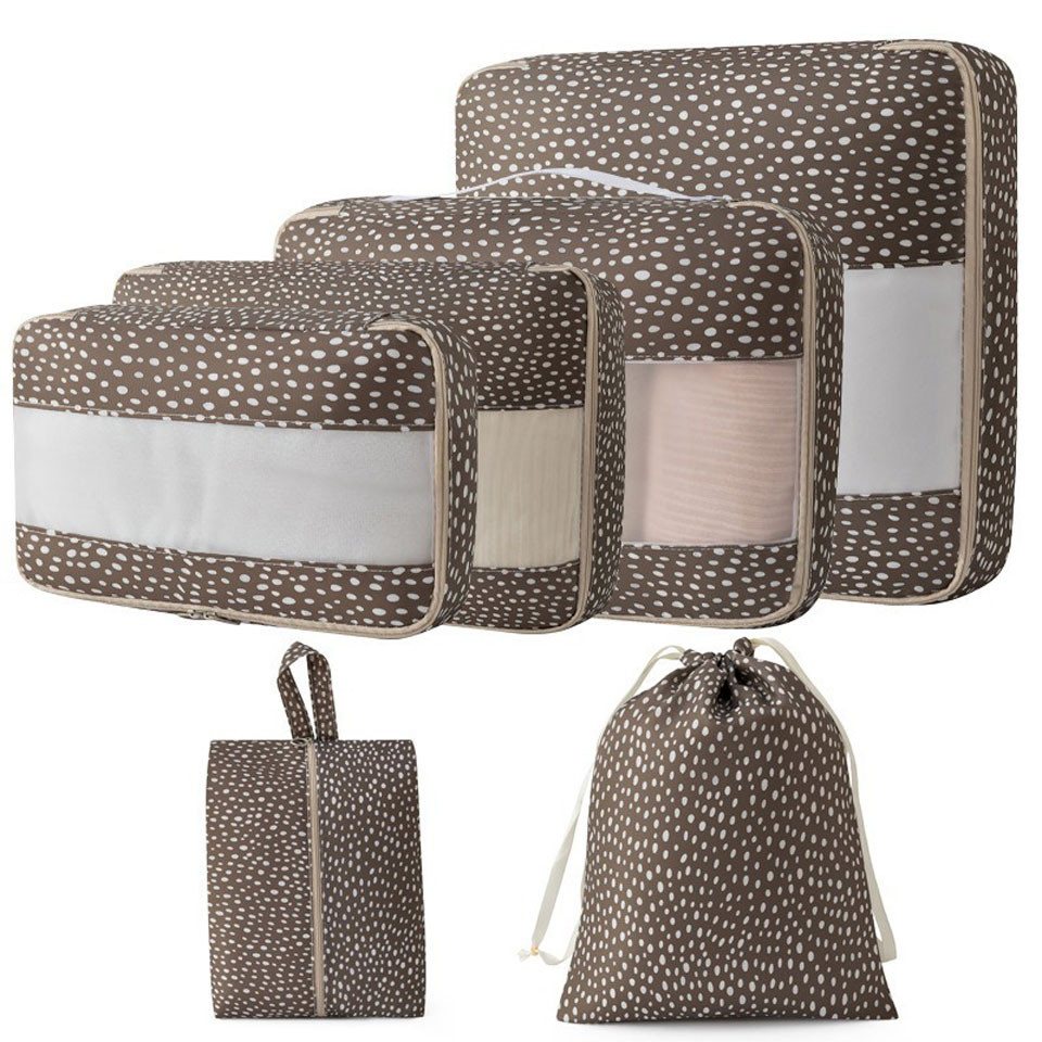 Diwzbyn Kofferorganizer 6-teiliges Koffer-Organizer-Set, Koffer-Packtaschen, wasserdichte Reisetaschen für Kleidung, Gepäck-Organizer für Reisen Bild 3