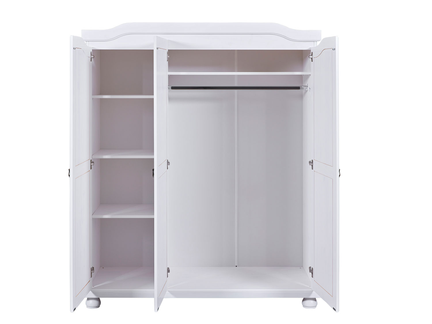 INTER LINK Kleiderschrank im Landhausstil (3-türig, weiß) Bild 3