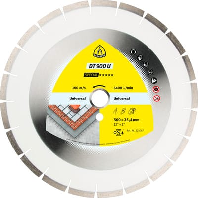 Diamanttrennscheibe DT 900 U, 300 x 2,8 x 30mm 18 Segmente 40 x 2,8 x 10mm