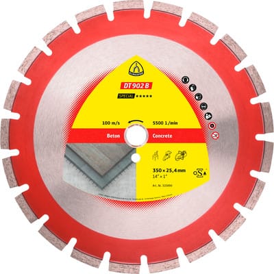 Diamanttrennscheibe DT 902 B, 350 x 3,2 x 25,4mm 21 Segmente 40 x 3,2 x 11mm
