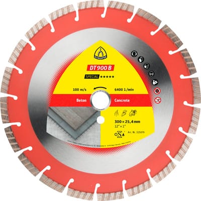 Diamanttrennscheibe DT 900 B, 350 x 3 x 20mm 22 Segmente 40 x 3 x 12mm Turbo