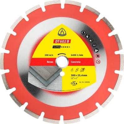 Diamanttrennscheibe DT 602 B, 300 x 2,8 x 25,4mm 18 Segmente 40 x 2,8 x 9mm