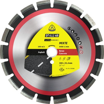 Diamanttrennscheibe DT 612 AB, 300 x 2,8 x 25,4mm 18 Segmente 40 x 2,8 x 10mm