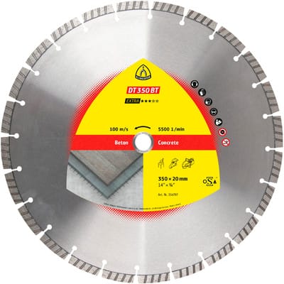 Diamanttrennscheibe DT 350 BT, 350 x 3 x 25,4mm 24 Segmente, Turbo