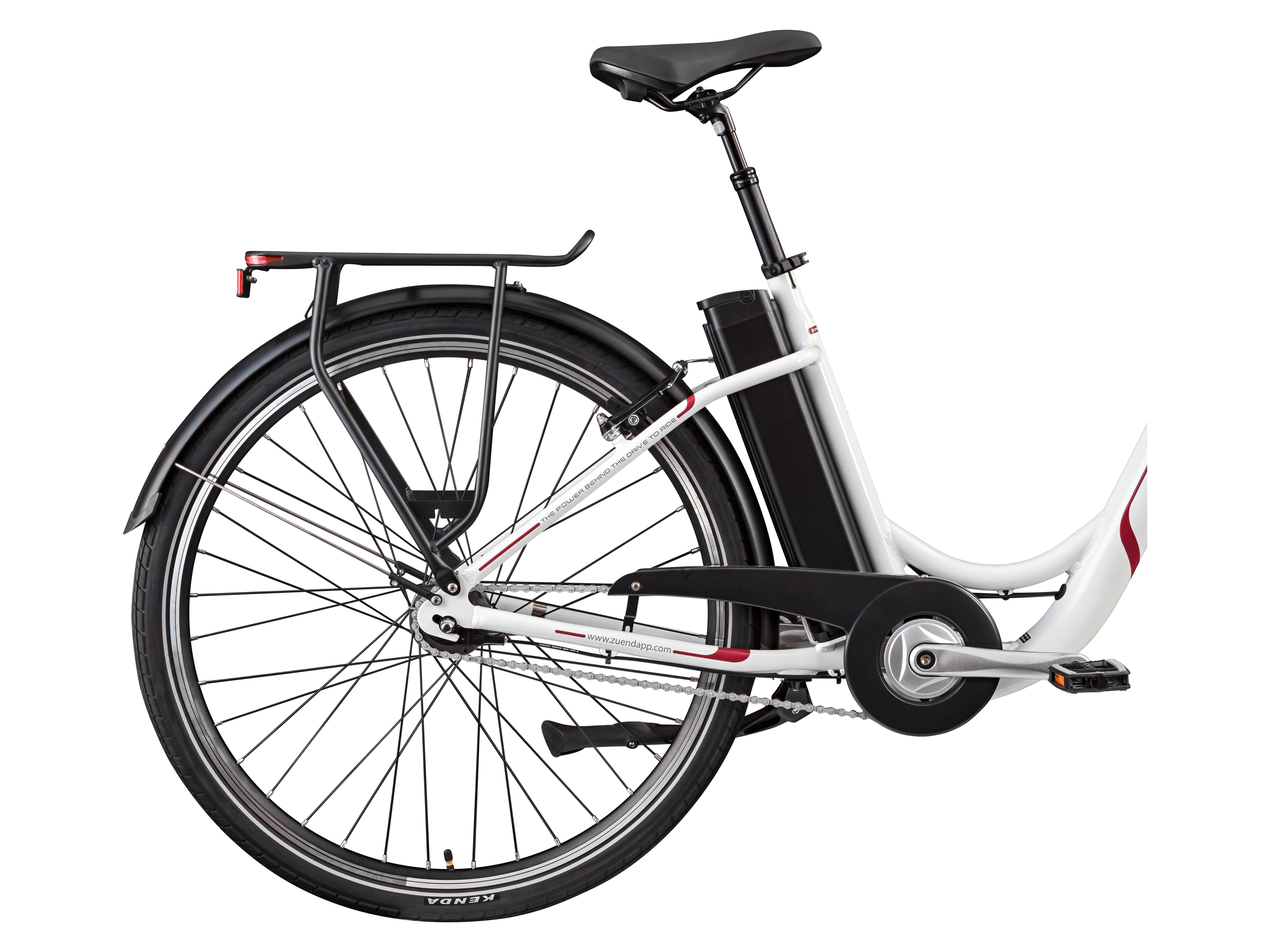 ZÜNDAPP E-Bike City »Z517 700c«, 28 Zoll (weiß/beere)