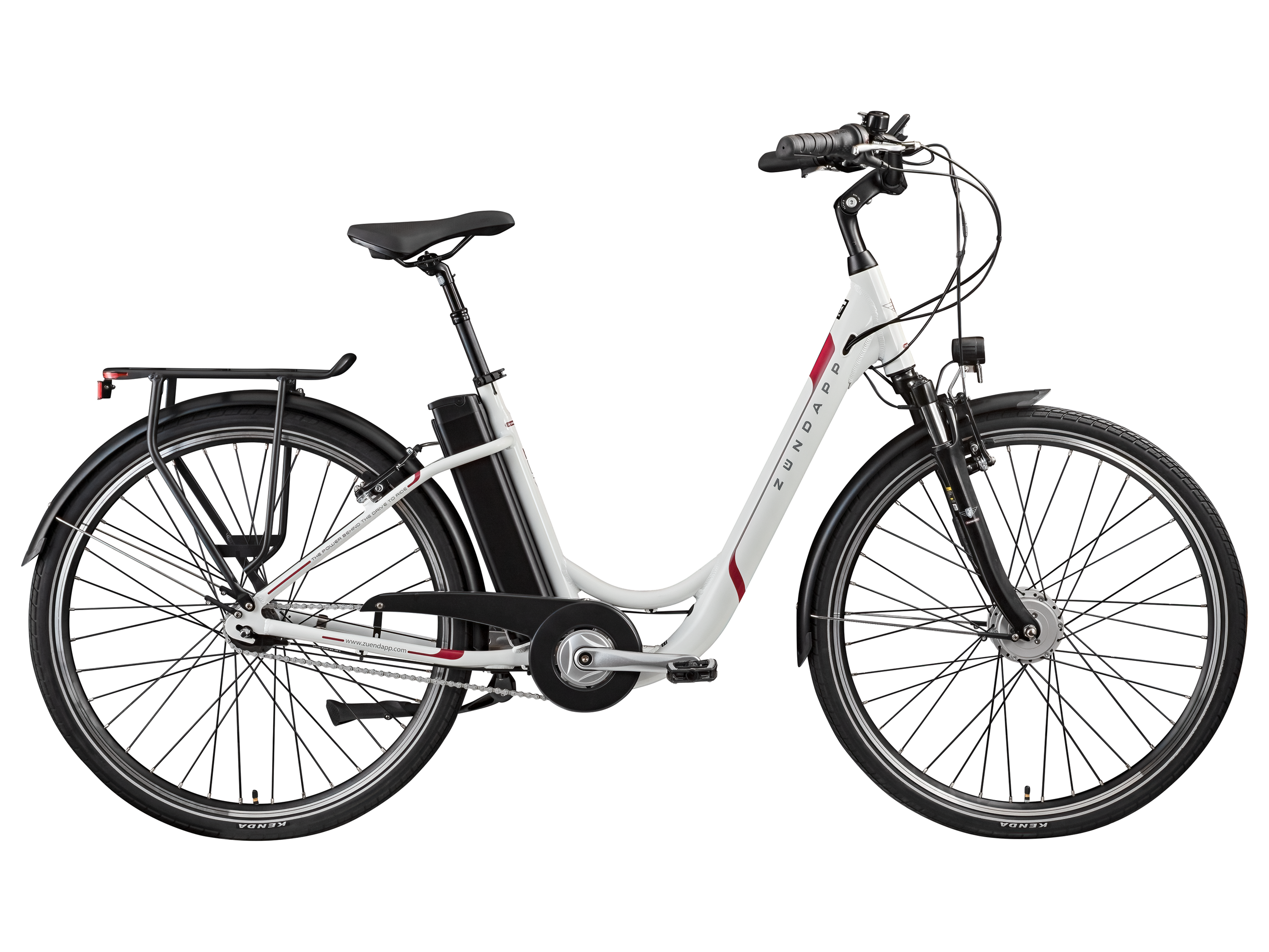 ZÜNDAPP E-Bike City »Z517 700c«, 28 Zoll (weiß/beere) Bild 2
