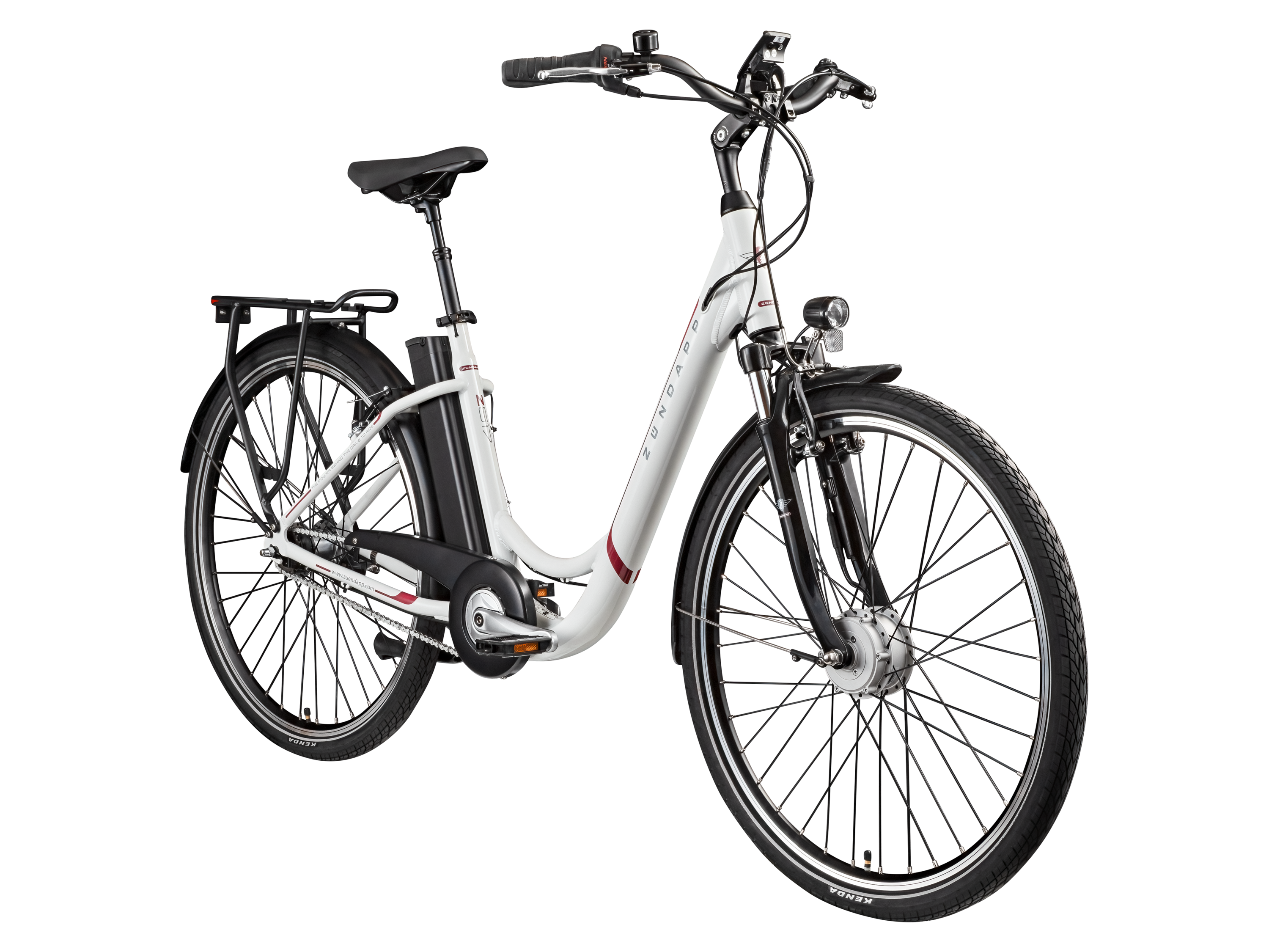 ZÜNDAPP E-Bike City »Z517 700c«, 28 Zoll (weiß/beere) Bild 3