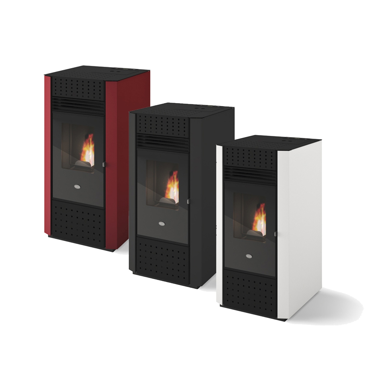 Evacalr - Eva Calòr Irma 9,5 Kw Pelletofen - - Weiß