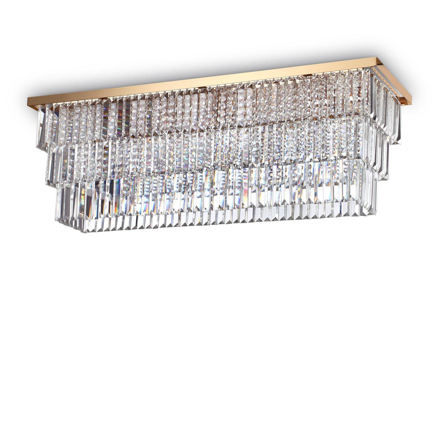 Martinez - 8 Licht Deckenleuchte Gold - Ideal Lux