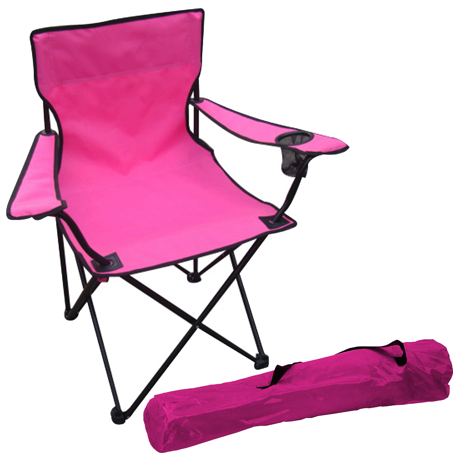 Anglersessel Mit Getränkehalter Pink-dpo2471