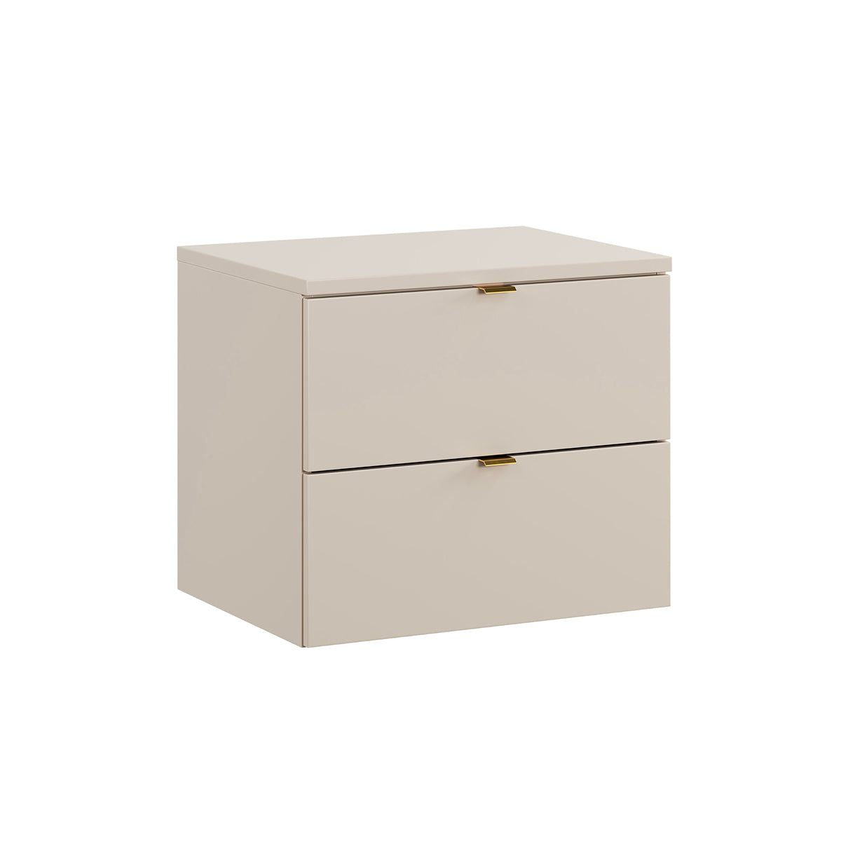 Meuble Sous-vasque 60cm Plan De Toilette Azel Cachemire