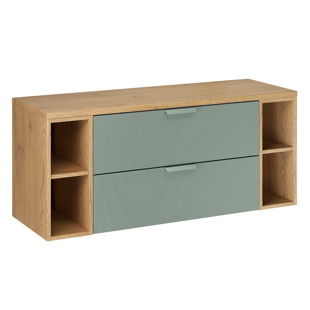 Waschtisch 120cm 4 Nischen Waschtisch Oria Mattgrün