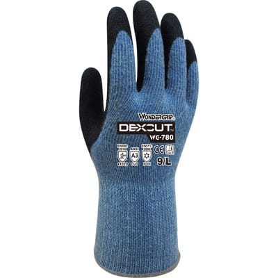 Sicherheitshandschuhe Schnittschutz | DEXCUT | blau | WG-780 | Größe 9