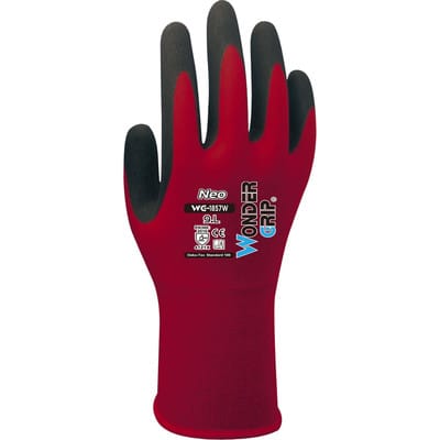 Sicherheitshandschuhe Beschichtet | NEO | weinrot | WG-1857W | Größe 10