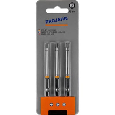 1/4" markierter Bit L75mm Innen-6kant 3mm 3er Pack