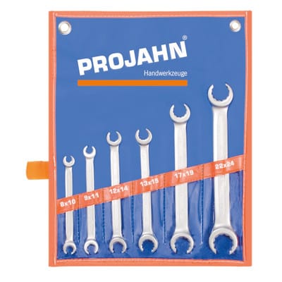 Offener Doppelringschlüssel Satz metrisch 6-teilig 8 x 10|..|22 x 24mm