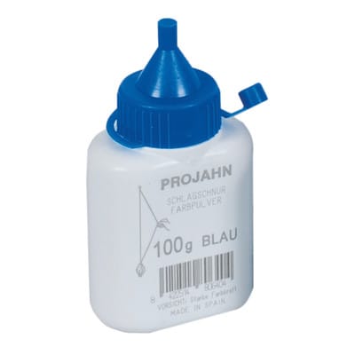 Farbpulverflasche 100g blau für Schlagschnurroller