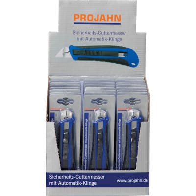 Display mit 24 x 3312 Sicherheits-Cuttermesser mit Trapezklinge