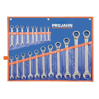 GearTech Schlüssel-Satz Rolltasche 20-teilig, klassik 6 - 32mm