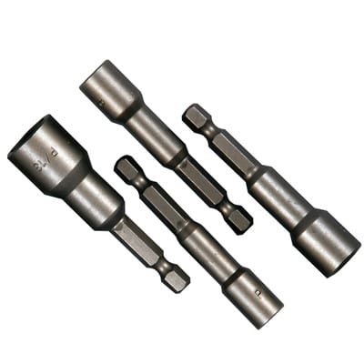 1/4" Stecknuss Bit Satz 4-teilig metrisch