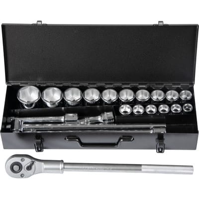 3/4" Steckschlüssel-Koffer 21-teilig