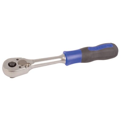 3/8" Umschaltknarre mit ergonomic 2K-Handgriff Sicherheitsverriegelung 38 Zähne