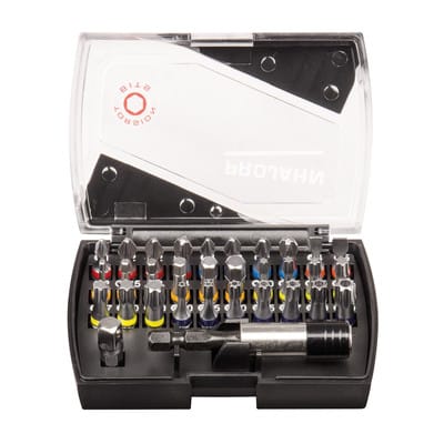 1/4" TORSION Bit Box mit markierten Bits, 32-teilig