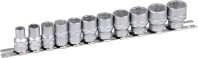3/8" Xi-on Stecknuss Schiene 11-teilig