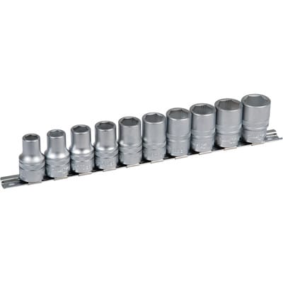 1/2" Xi-on Stecknuss Schiene 10-teilig