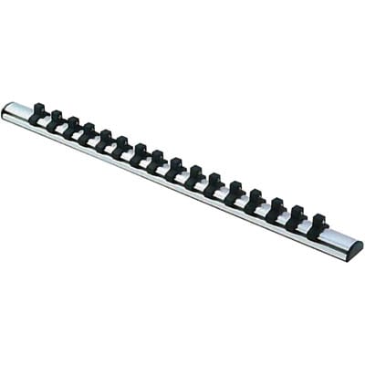 1/4" Stecknuss-Schiene, magnetisch, 14 Clips L=300mm