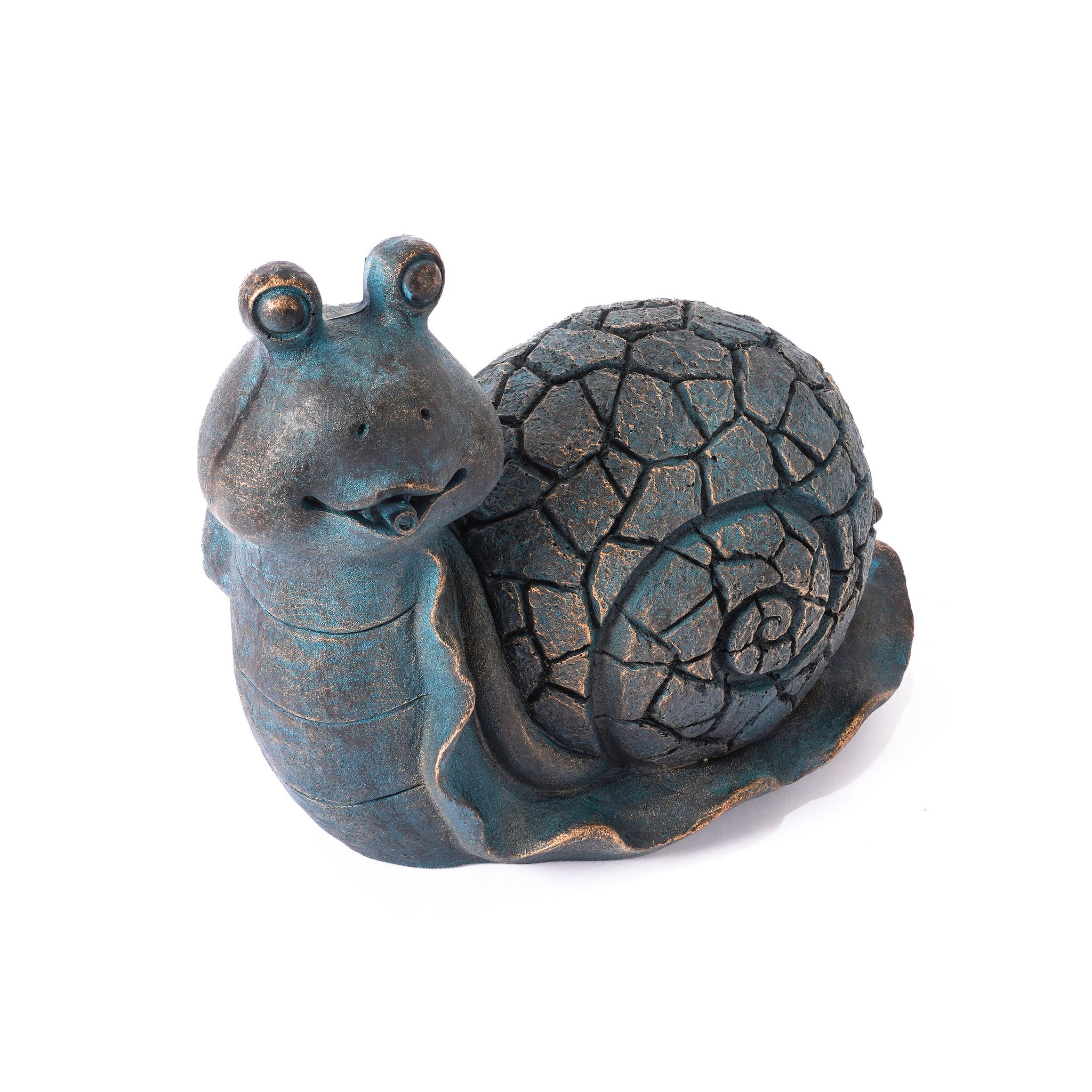 Esotec Wasserspeier Schnecke Emilius, Einzelfigur Mit Schlauch Polyresin 100773